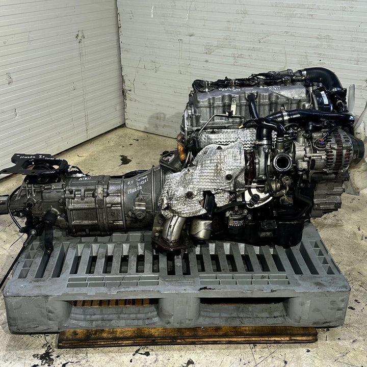 Mazda Bongo Brawny Turbo Diesel Jdm Engine All Wheel Drive Manual Transmission RF Motor Vehicle Engines JDM Engine Zone
