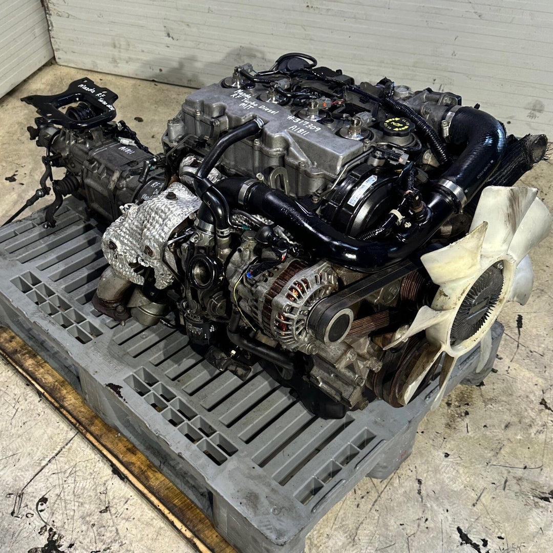 Mazda Bongo Brawny Turbo Diesel Jdm Engine All Wheel Drive Manual Transmission RF Motor Vehicle Engines JDM Engine Zone