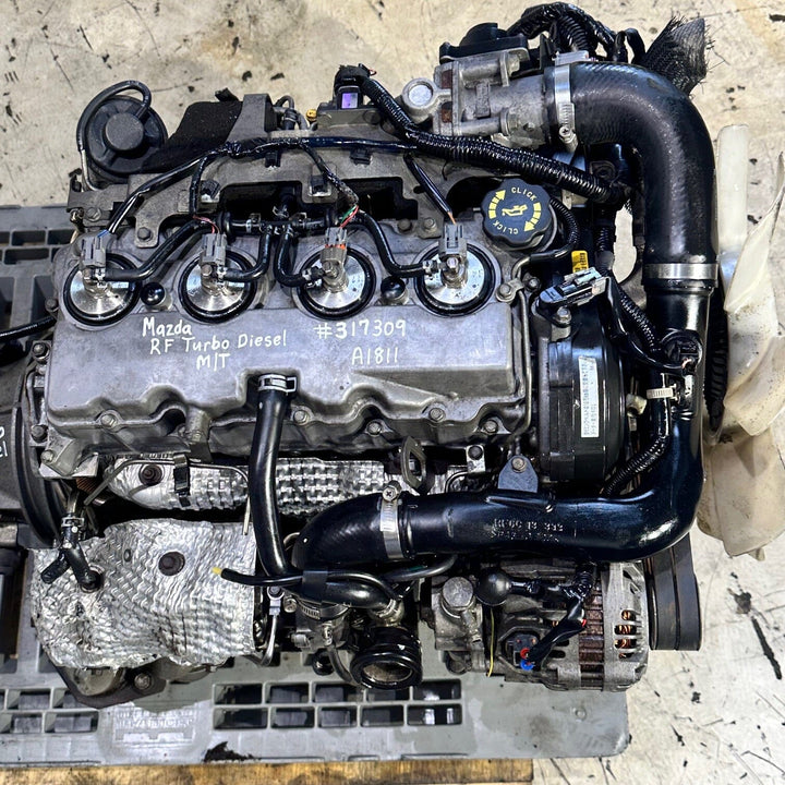 Mazda Bongo Brawny Turbo Diesel Jdm Engine All Wheel Drive Manual Transmission RF Motor Vehicle Engines JDM Engine Zone