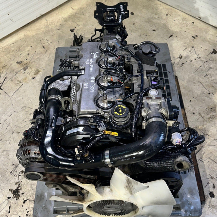 Mazda Bongo Brawny Turbo Diesel Jdm Engine All Wheel Drive Manual Transmission RF Motor Vehicle Engines JDM Engine Zone