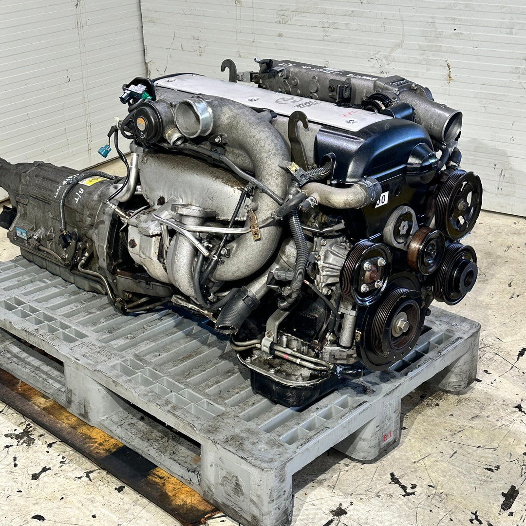 Toyota Chaser Soarer Supra 1JZ-GTE 2.5L Vvt-I Turbo Jdm Actual Engine Transmission Swap - 1JZ-GTE 6167172 Toyota Supra Chaser soarer 1jzgte Engine JDM Engine Zone