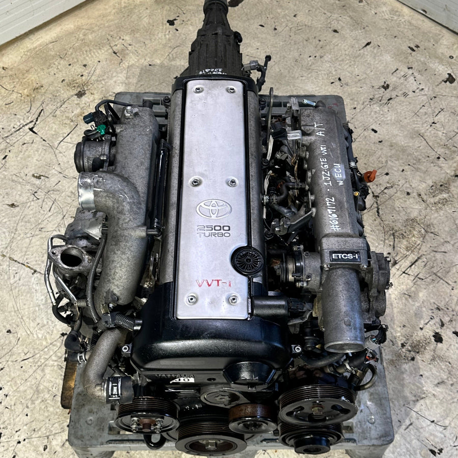 Toyota Chaser Soarer Supra 1JZ-GTE 2.5L Vvt-I Turbo Jdm Actual Engine Transmission Swap - 1JZ-GTE 6167172 Toyota Supra Chaser soarer 1jzgte Engine JDM Engine Zone