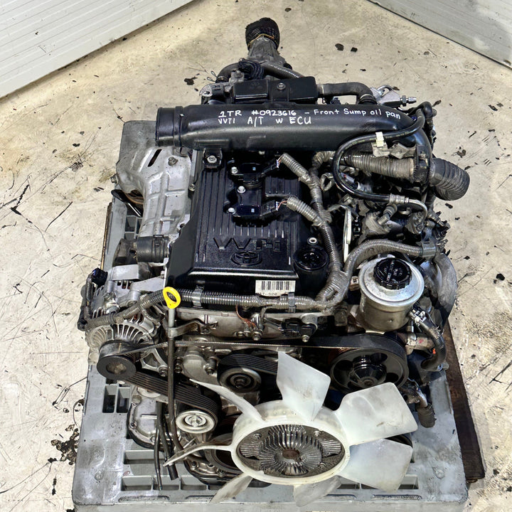 Toyota Dyna 2.0L DOHC VVT-i JDM Front Sump Engine RWD Automatic Transmission 1tr 0923616 Motor Vehicle Parts JDM Engine Zone