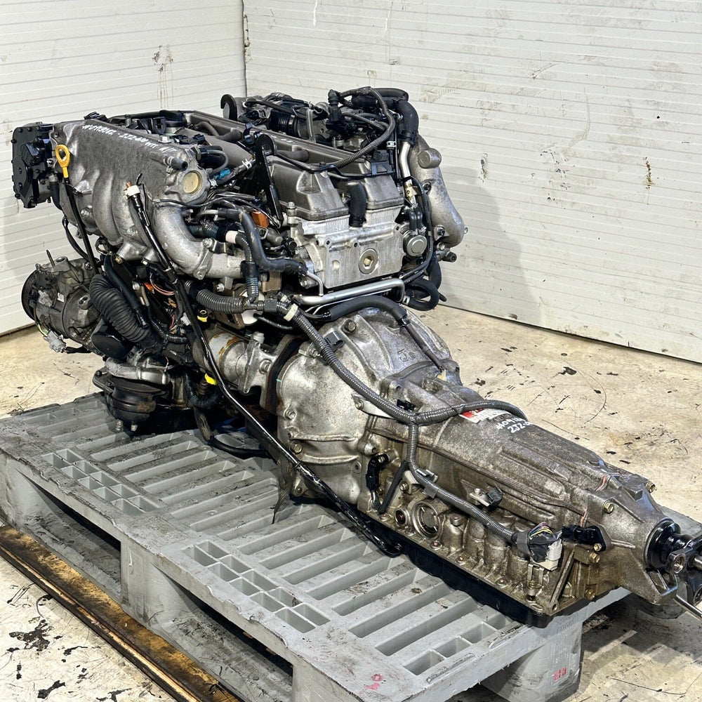 Toyota Supra Aristo 3.0L JDM Actual Engine Automatic Transmission Swap - 2jz-Gte Vvt-I Twin Turbo 0913082 toyota supra Aristo Engine 2jzgte 2jz JDM Engine Zone
