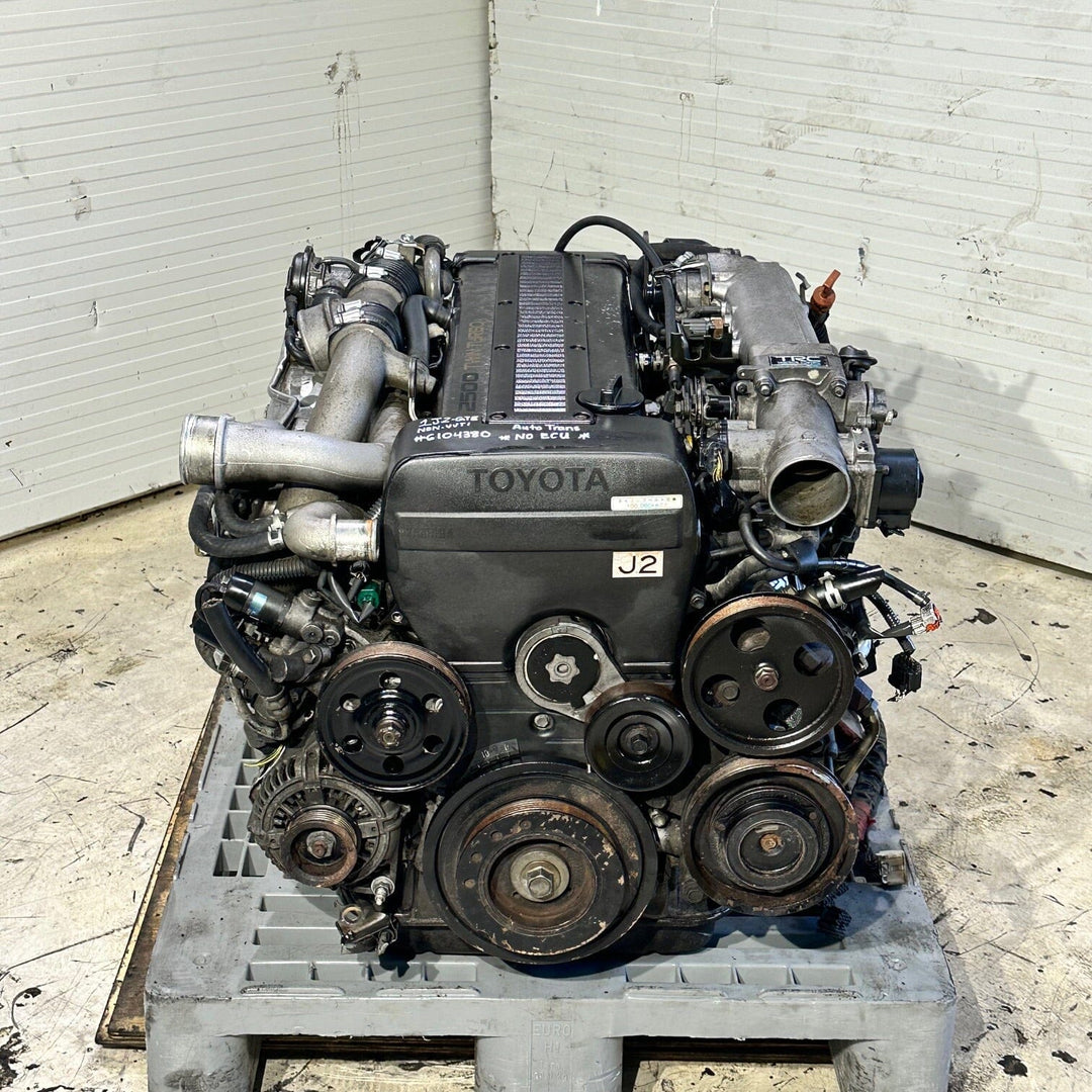 Toyota Supra Soarer Chaser 1989-1995 2.5L Non Vvt-I Turbo Engine Automatic Transmission Actual Swap - 1JZ-GTE 6104380 Toyota Supra Soarer Chaser Engine JDM Engine Zone