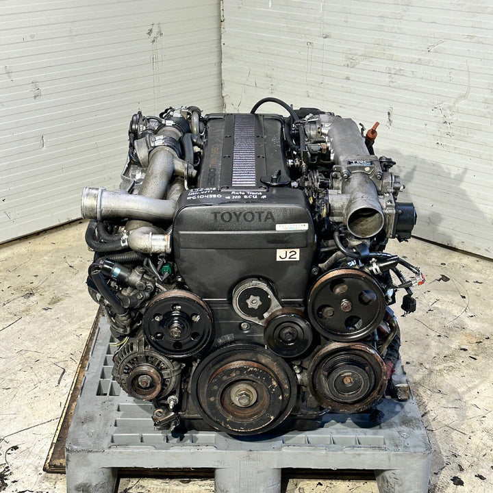 Toyota Supra Soarer Chaser 1989-1995 2.5L Non Vvt-I Turbo Engine Automatic Transmission Actual Swap - 1JZ-GTE 6104380 Toyota Supra Soarer Chaser Engine JDM Engine Zone