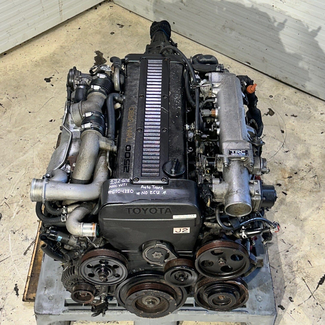 Toyota Supra Soarer Chaser 1989-1995 2.5L Non Vvt-I Turbo Engine Automatic Transmission Actual Swap - 1JZ-GTE 6104380 Toyota Supra Soarer Chaser Engine JDM Engine Zone