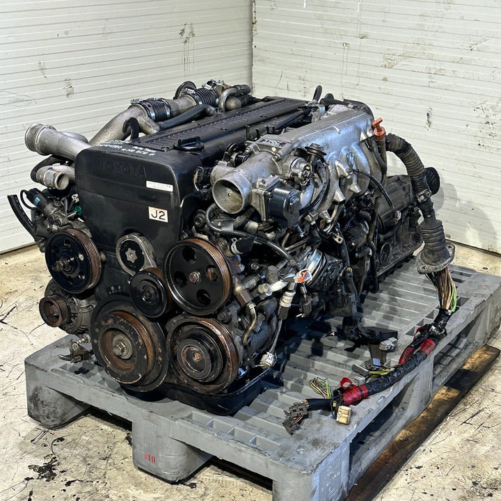 Toyota Supra Soarer Chaser 1989-1995 2.5L Non Vvt-I Turbo Engine Automatic Transmission Actual Swap - 1JZ-GTE 6104380 Toyota Supra Soarer Chaser Engine JDM Engine Zone