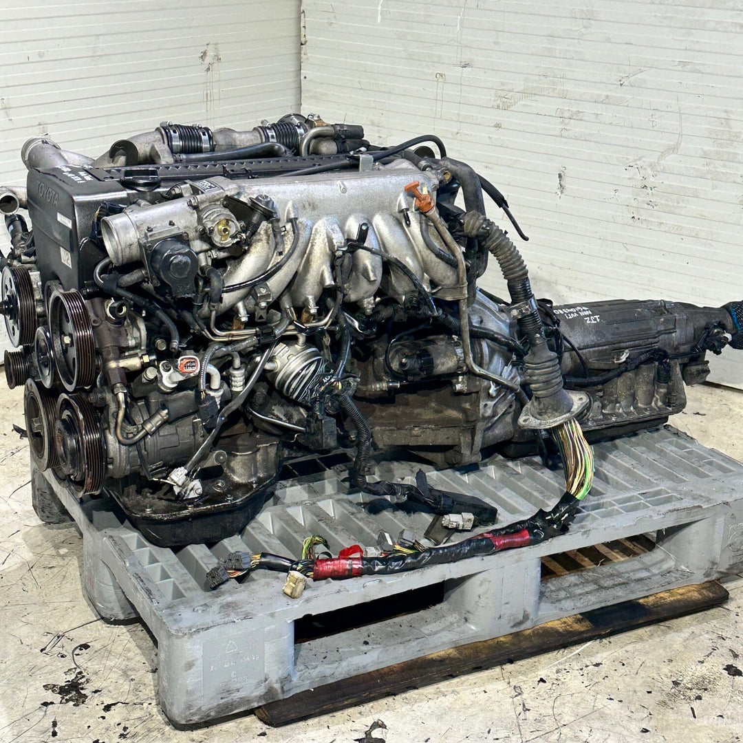 Toyota Supra Soarer Chaser 1989-1995 2.5L Non Vvt-I Turbo Engine Automatic Transmission Actual Swap - 1JZ-GTE 6104380 Toyota Supra Soarer Chaser Engine JDM Engine Zone