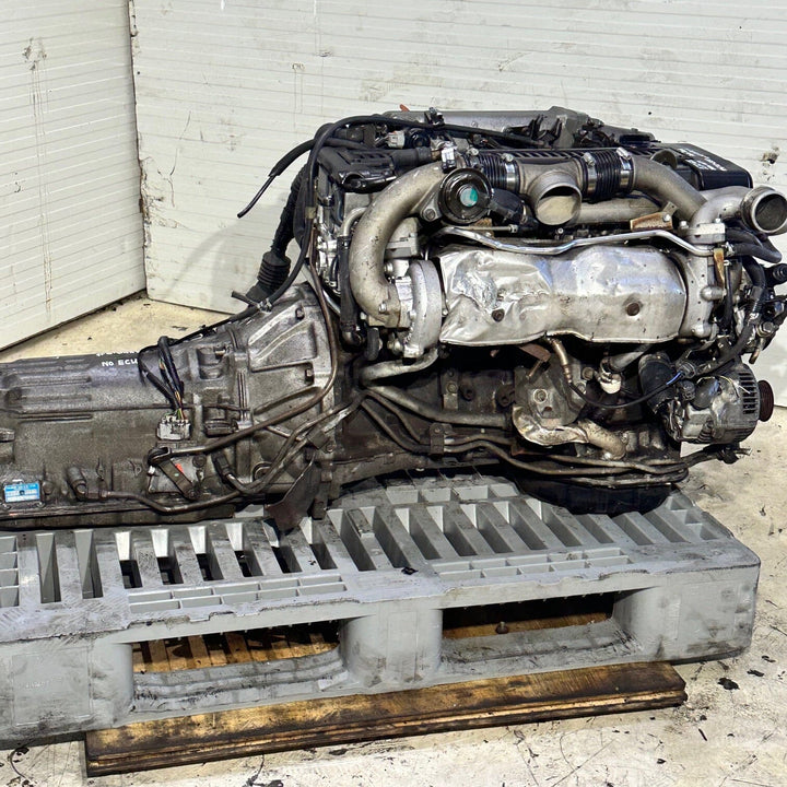 Toyota Supra Soarer Chaser 1989-1995 2.5L Non Vvt-I Turbo Engine Automatic Transmission Actual Swap - 1JZ-GTE 6104380 Toyota Supra Soarer Chaser Engine JDM Engine Zone