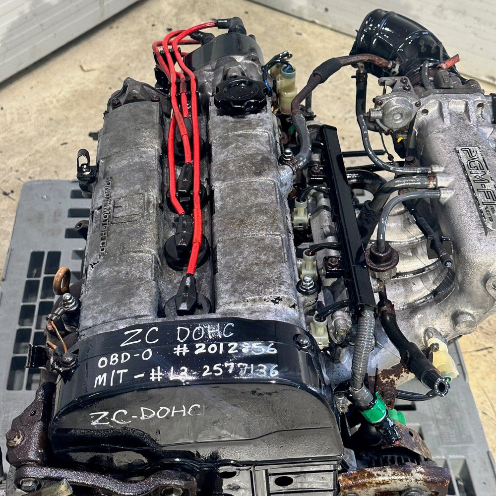 1988-1991 Honda Crx Civic Del Sol Obd0 1.6l Jdm Engine With 5 Speed Transmission ZC DOHC Motor Vehicle Engines JDM Engine Zone 