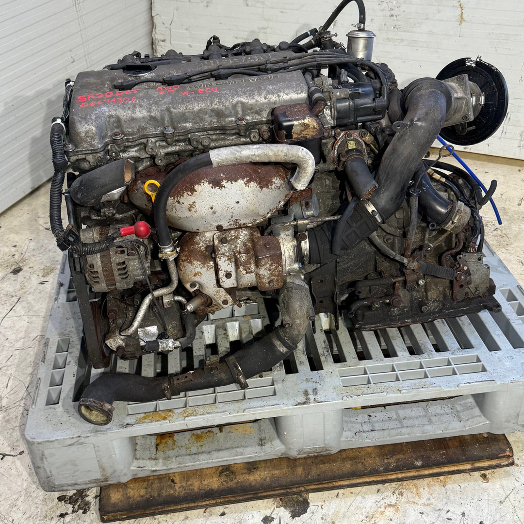 Nissan Sentra 1990-1993 2.0L Turbo JDM Engine With AWD Transmission- SR20DET B13 Motor Vehicle Engines JDM Engine Zone 