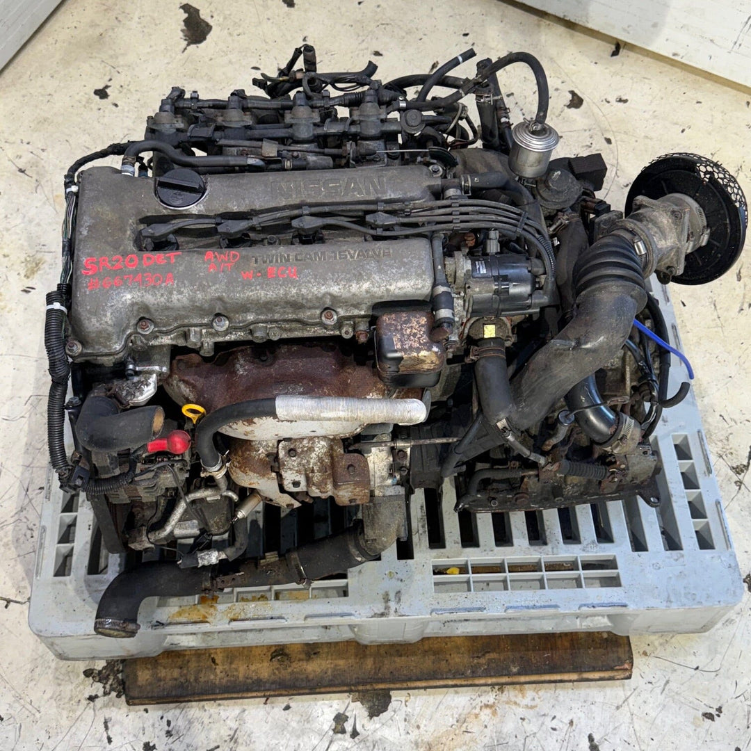 Nissan Sentra 1990-1993 2.0L Turbo JDM Engine With AWD Transmission- SR20DET B13 Motor Vehicle Engines JDM Engine Zone 