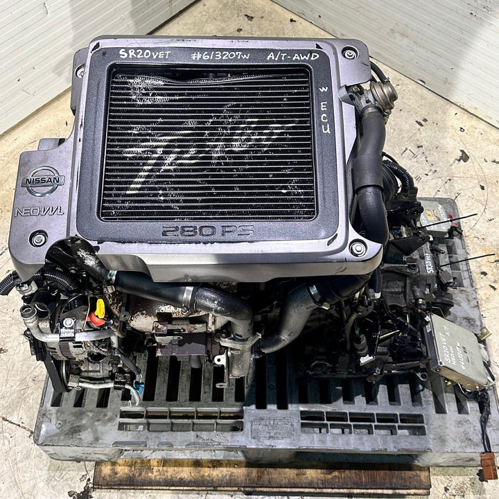 Nissan X-Trail 2000-2007 2.0l Turbo JDM Actual Engine Automatic Transmission - Sr20vet Neo Vvl 613207w Nissan x Trail sr20vet JDM Engine Zone 