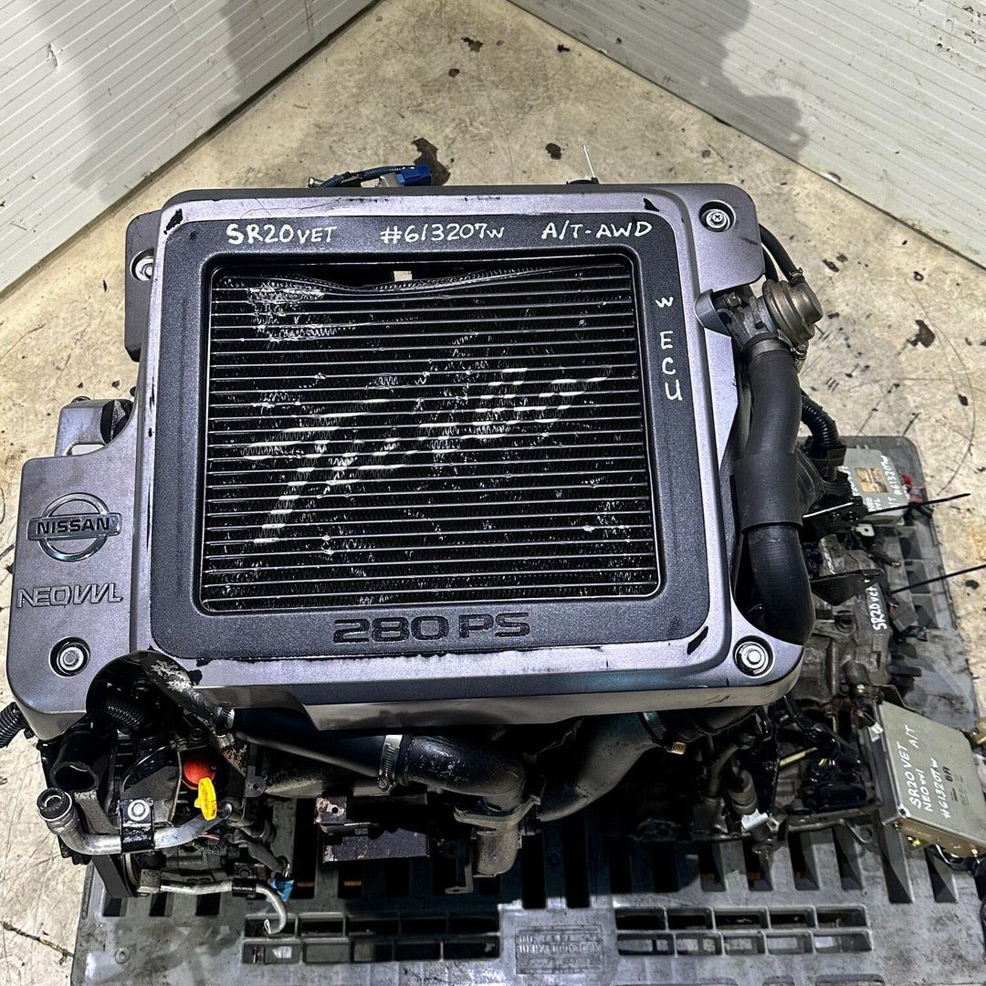 Nissan X-Trail 2000-2007 2.0l Turbo JDM Actual Engine Automatic Transmission - Sr20vet Neo Vvl 613207w Nissan x Trail sr20vet JDM Engine Zone 