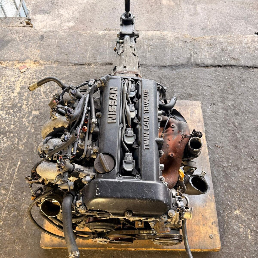 Nissan Silvia S13 Turbo 2.0L 5 Speed Manual Jdm Full Engine Transmission Actual Swap - SR20DET Motor Vehicle Engines JDM Engine Zone 