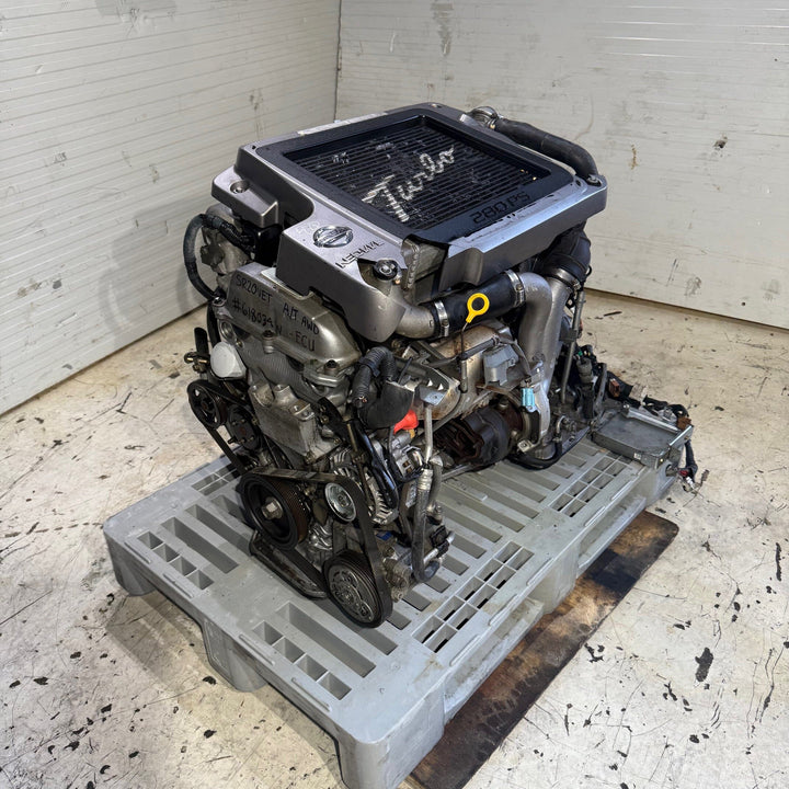Nissan X-Trail 2000-2007 2.0l Turbo Engine Automatic Jdm Engine Transmission - Sr20vet Neo Vvl 618034W Nissan x Trail sr20vet JDM Engine Zone 