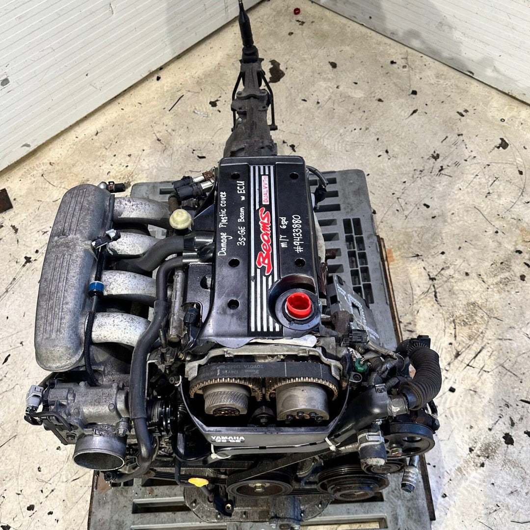 Toyota 2.0L Dual Vvti Rwd Complete JDM Engine 6 Speed Manual Transmission Swap Actual - 3S-GE Beams 9433880 JDM Engine Zone 