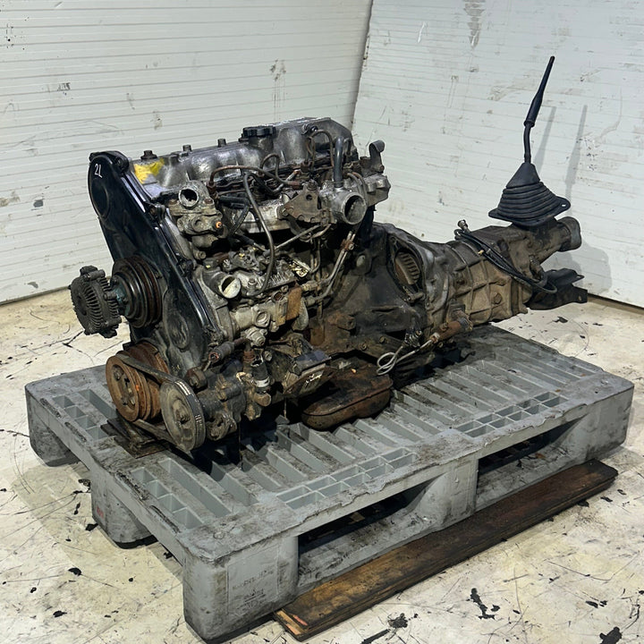 Toyota 2L 2.4L Diesel Non Turbo Manual Engine Actual Swap 1701957 Motor Vehicle Engines JDM Engine Zone 