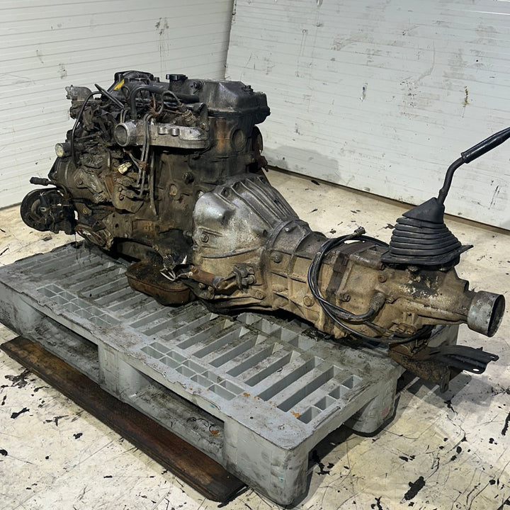 Toyota 2L 2.4L Diesel Non Turbo Manual Engine Actual Swap 1701957 Motor Vehicle Engines JDM Engine Zone 