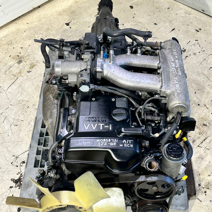 Toyota Supra 2.5L Vvti JDM Full Engine Transmission Automatic Swap - 1JZ-GE 0858731 Actual Photos Motor Vehicle Engines JDM Engine Zone 