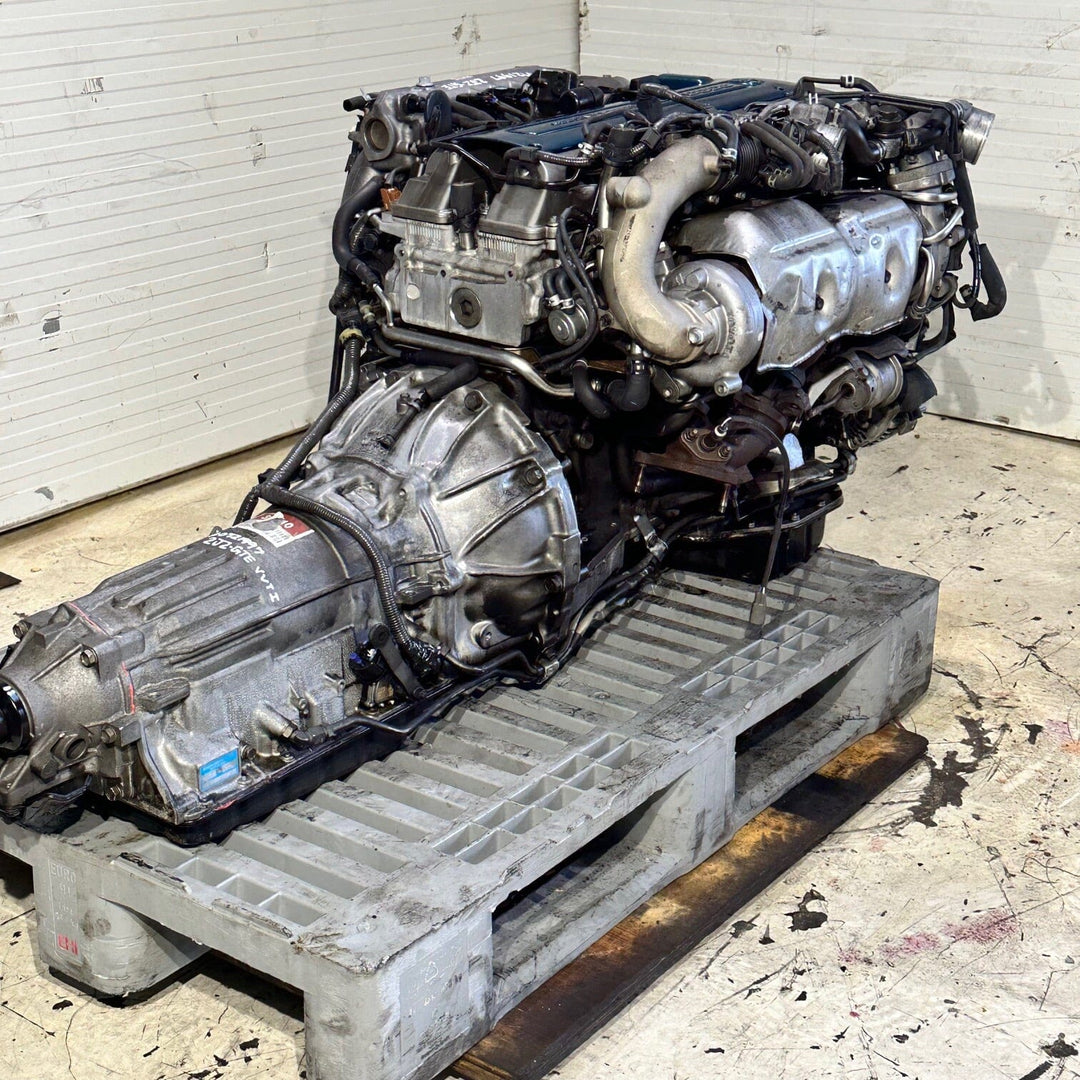 Toyota Supra Aristo 3.0L JDM Actual Engine Automatic Transmission Swap - 2jz-Gte Vvt-I Twin Turbo 0721997 toyota supra Aristo Engine 2jzgte 2jz JDM Engine Zone 