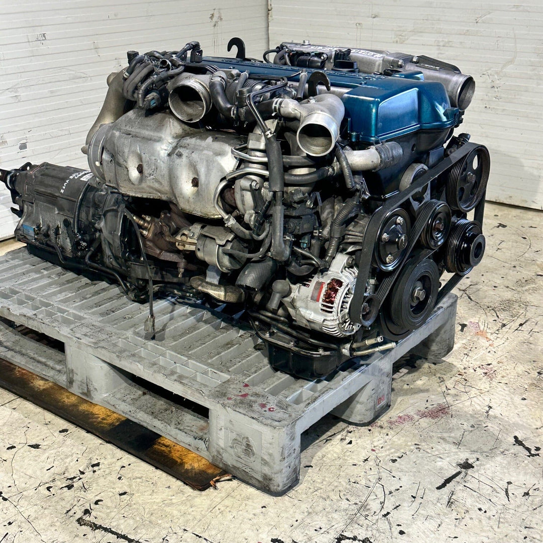 Toyota Supra Aristo 3.0L JDM Actual Engine Automatic Transmission Swap - 2jz-Gte Vvt-I Twin Turbo 0721997 toyota supra Aristo Engine 2jzgte 2jz JDM Engine Zone 